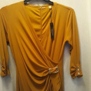 Tahari Yellow Dress-NWT-Size 8
